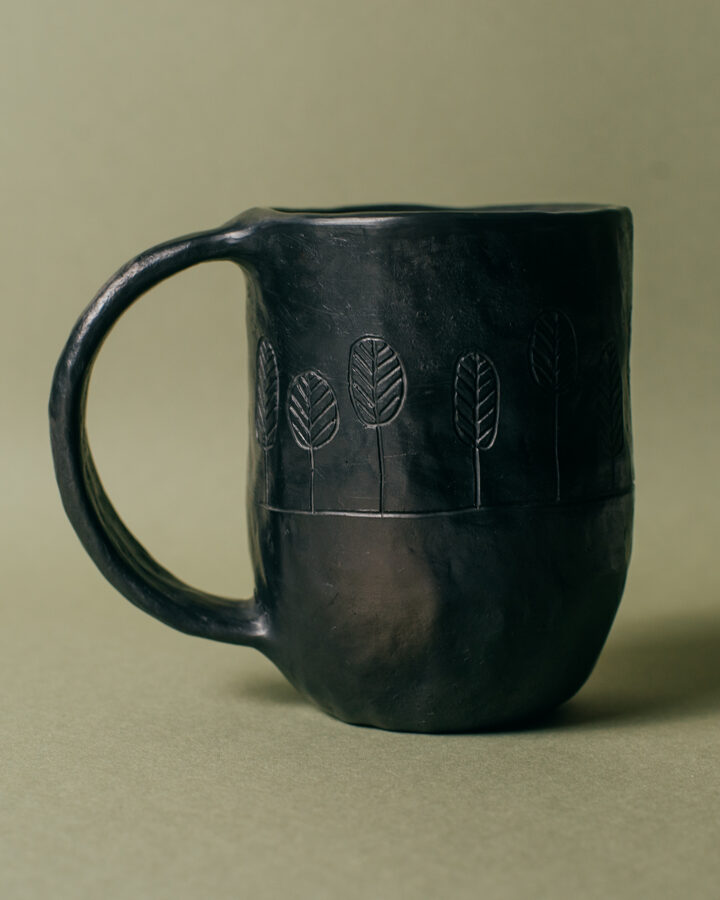 Forest mug | Reduced clay
