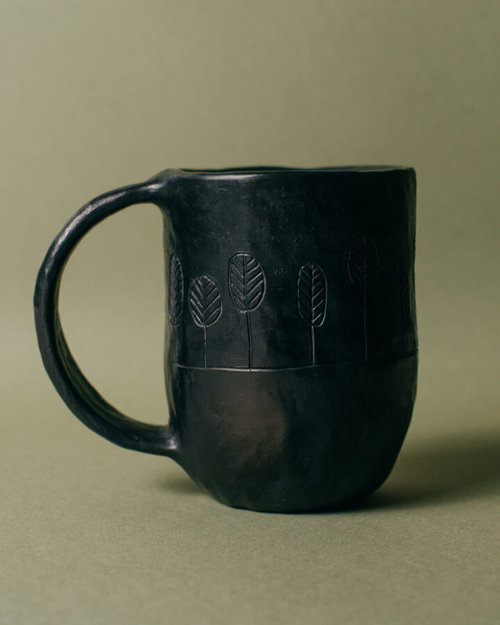 Forest mug | Reduced clay