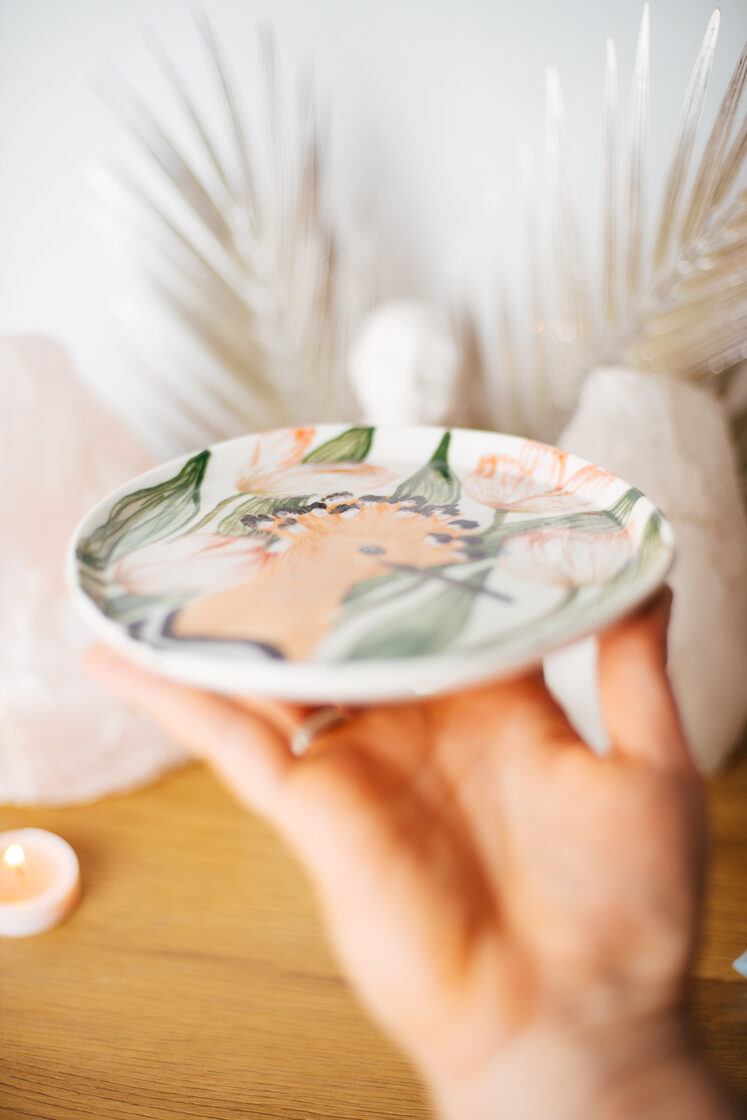 Pupuķis | Vidējais porcelāna šķīvis