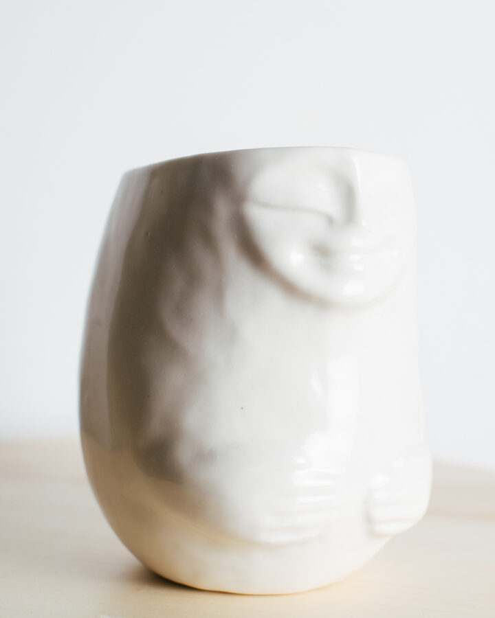 Little white | Porcelain vase