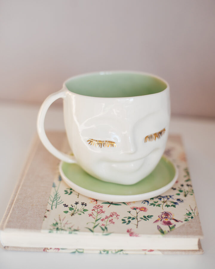 Colourful happy mugs | Porcelain