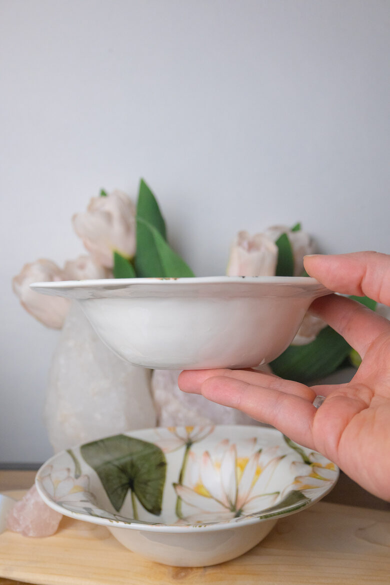 Ūdensrozes | Porcelāna bļoda