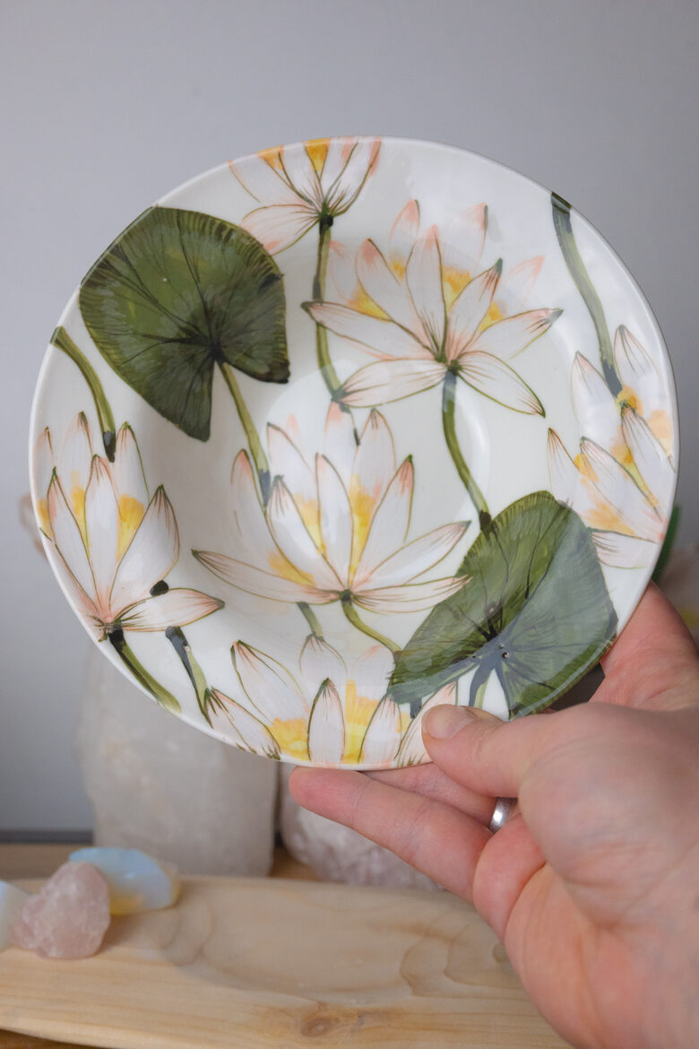 Ūdensrozes | Porcelāna bļoda