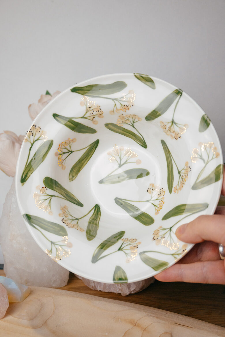 Liepziedi | Porcelāna bļoda