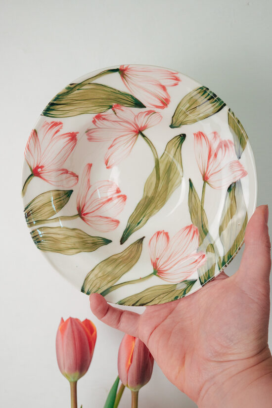 Tulpes | Porcelāna bļoda