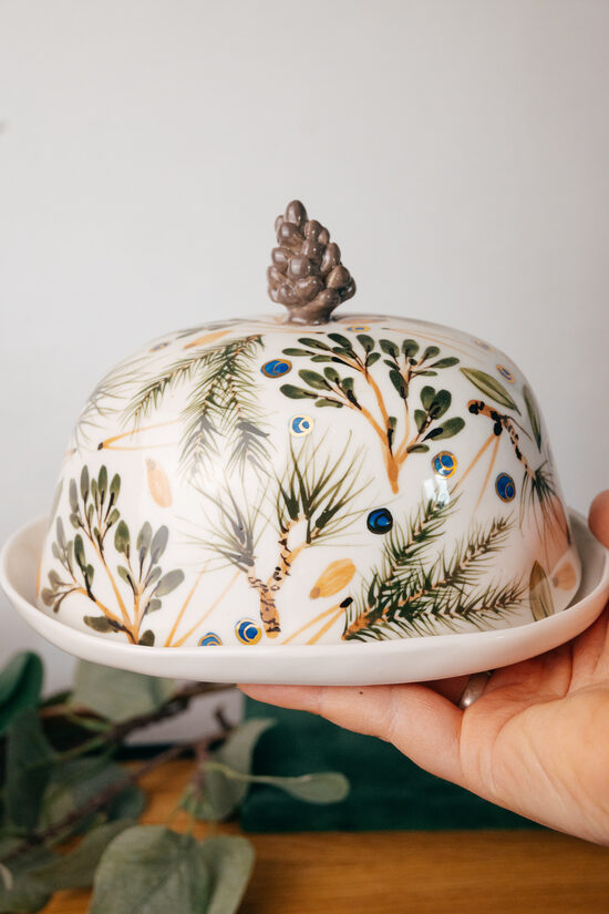 Ovīšu mežs | Porcelāna sviesta trauks