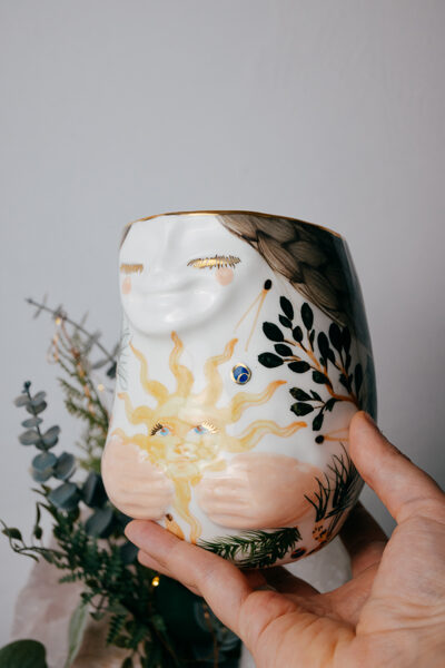 Saulīte | Procelāna vāze