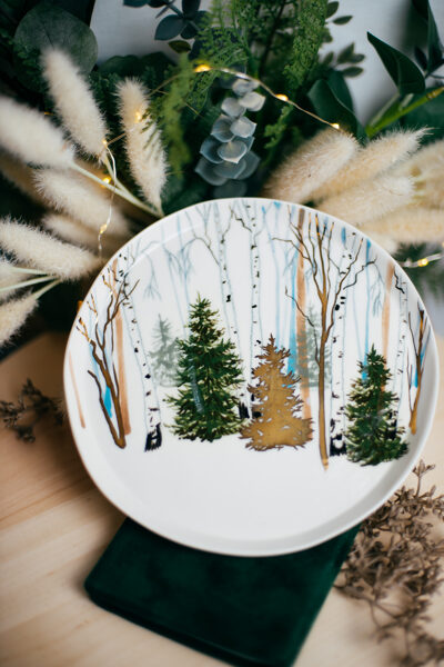 Zelta mežā | Porcelāna šķīvis