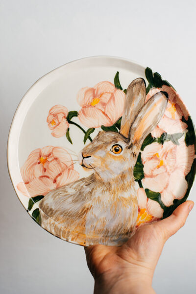 Zaķis | Lielais porcelāna šķīvis